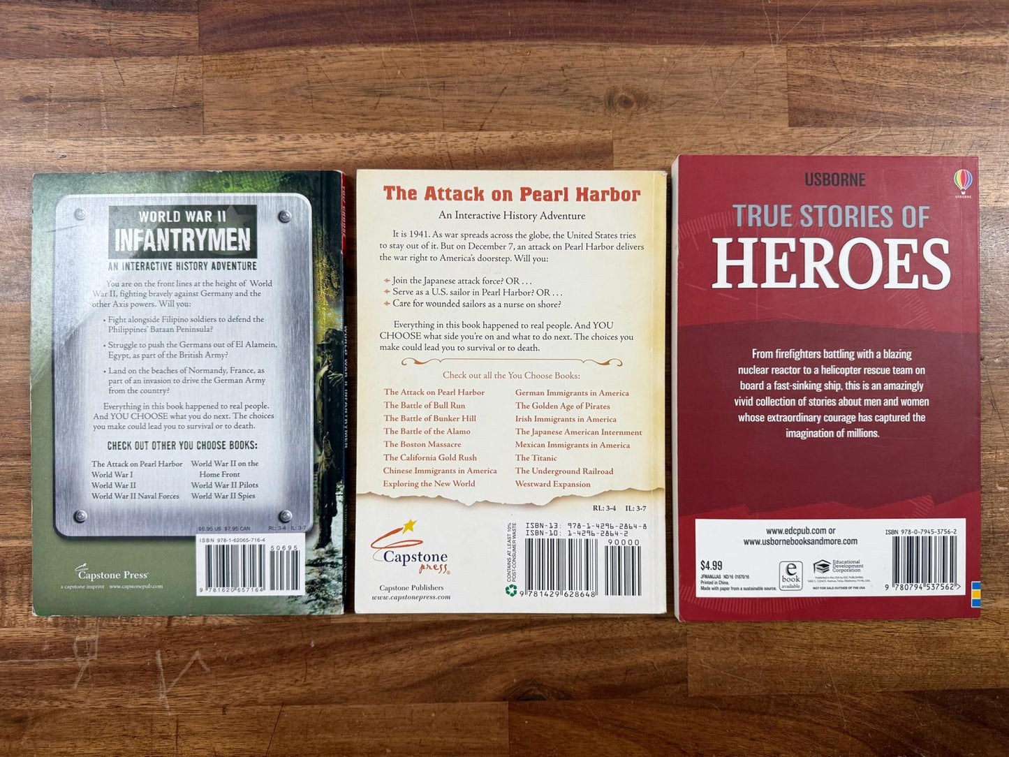 Nonfiction War Book Set of 3 for Middle School