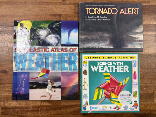 Elementary Weather Science Book LOT of 3