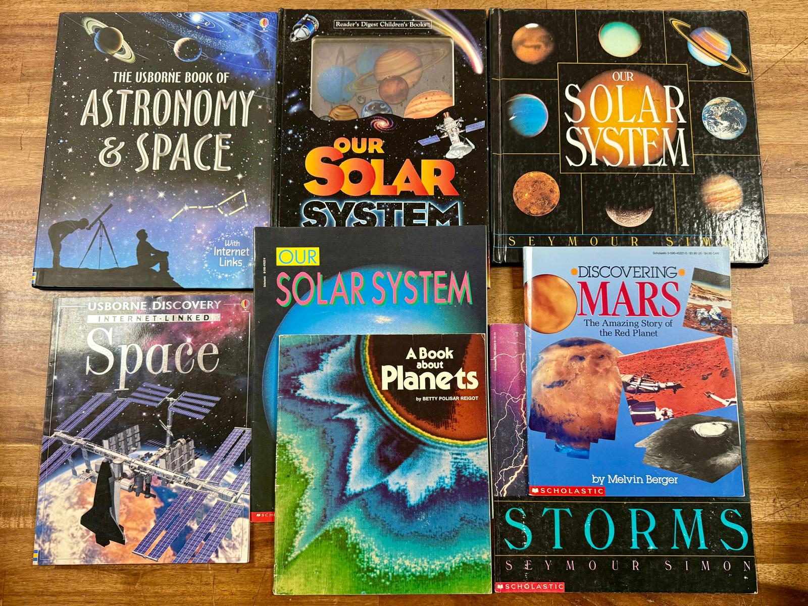 Elementary Space Science Book LOT of 7 + Bonus Book