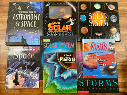 Elementary Space Science Book LOT of 7 + Bonus Book