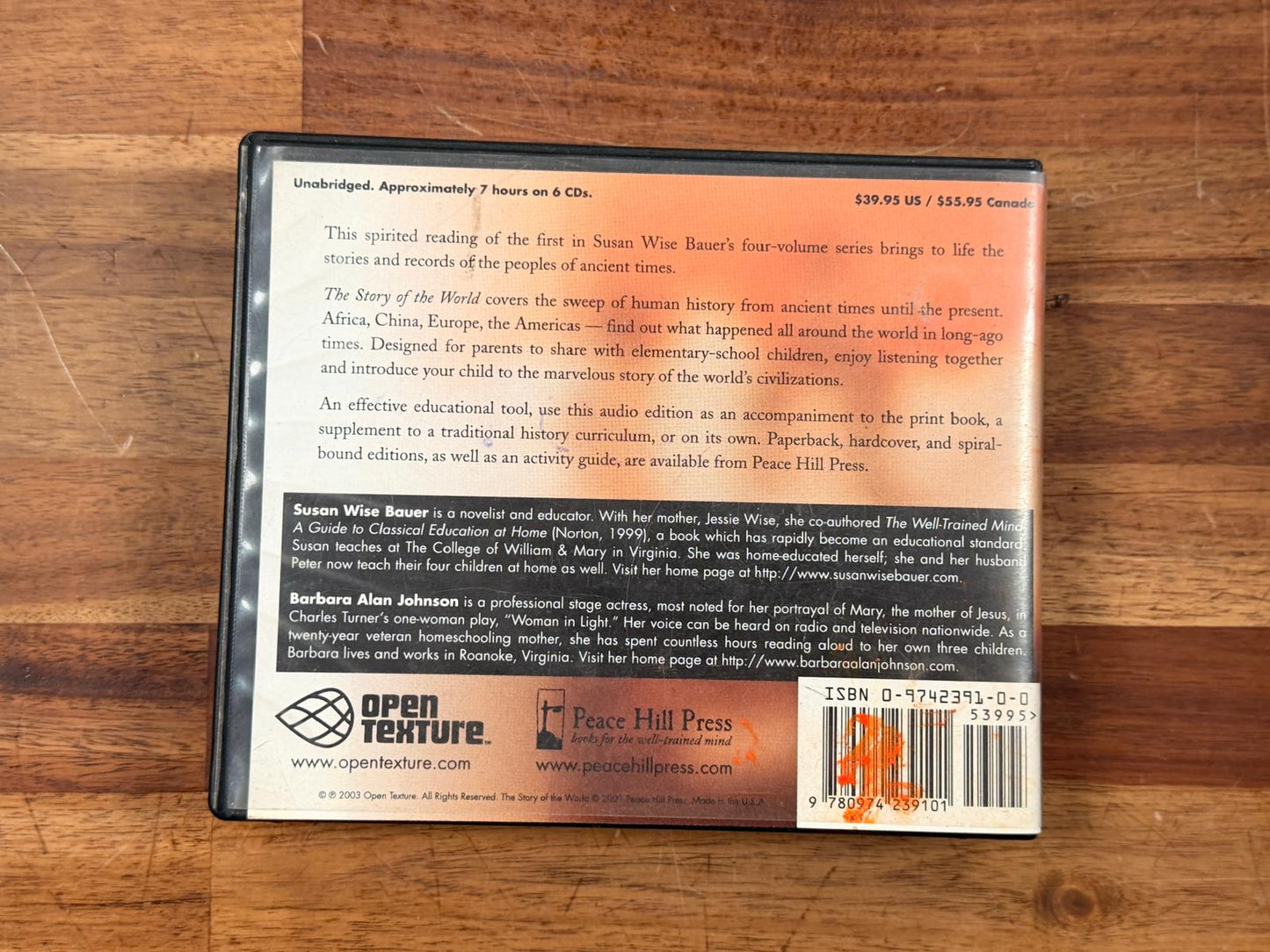 The Story of the World Volume 1: Ancient Times CD Set of 6
