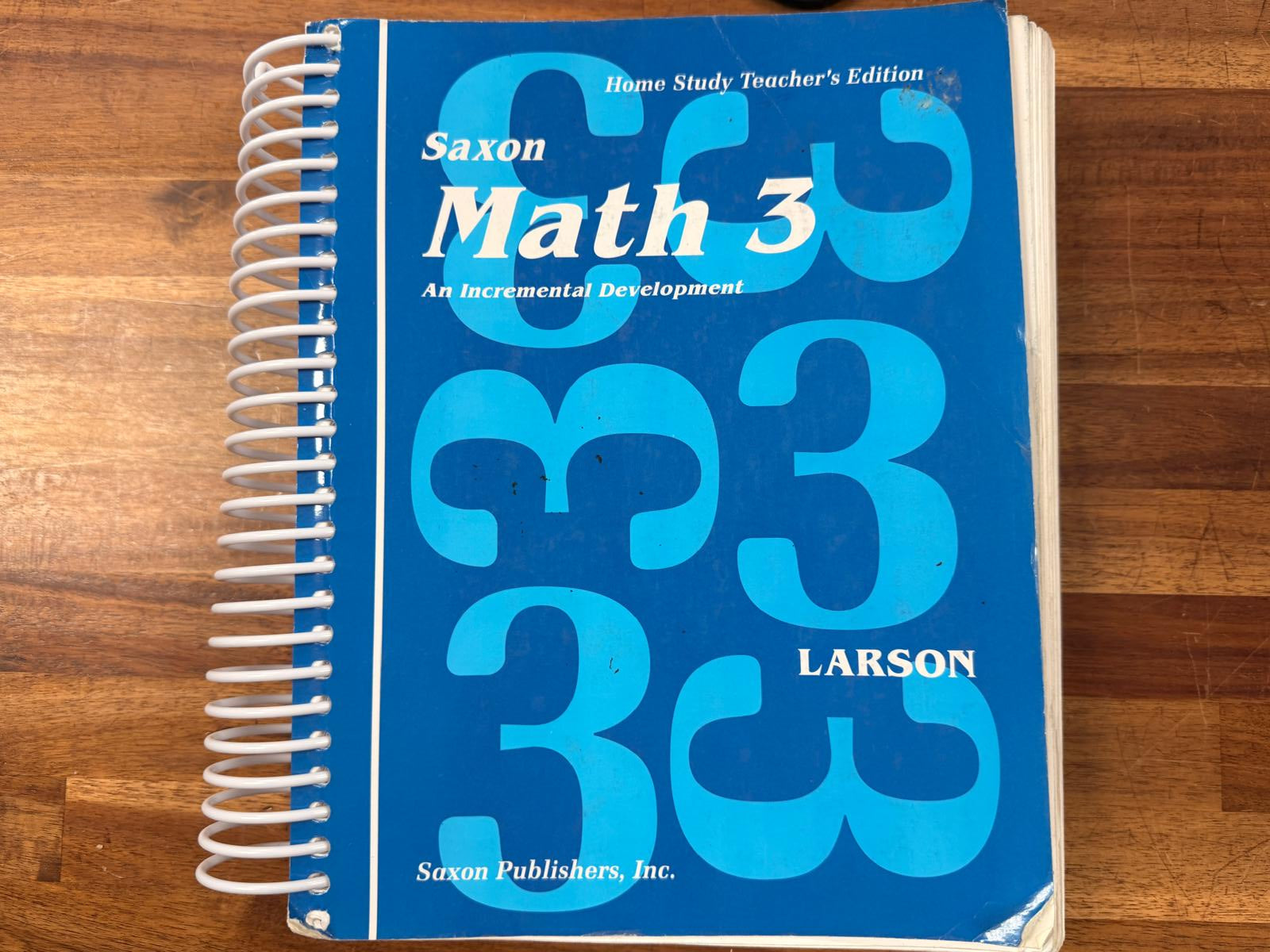Saxon Math 3 Home Study Teacher's Edition (1994)