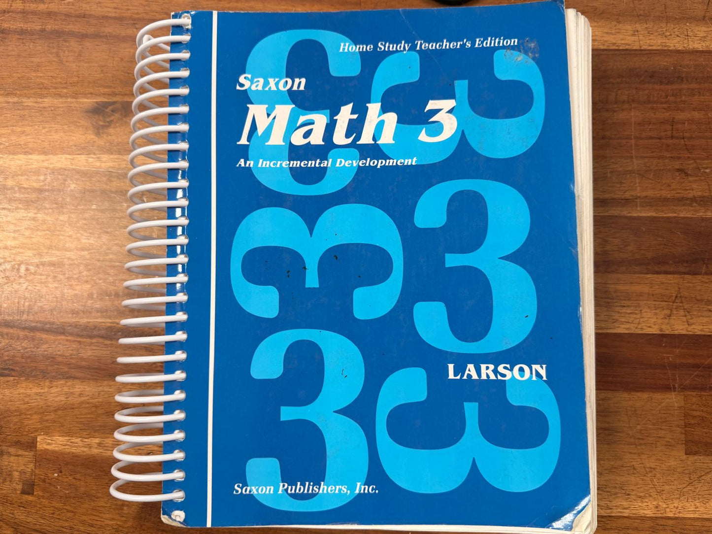 Saxon Math 3 Home Study Teacher's Edition (1994)
