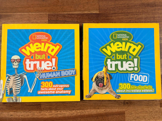 NatGeo Weird but True LOT of 2: Food & Human Body