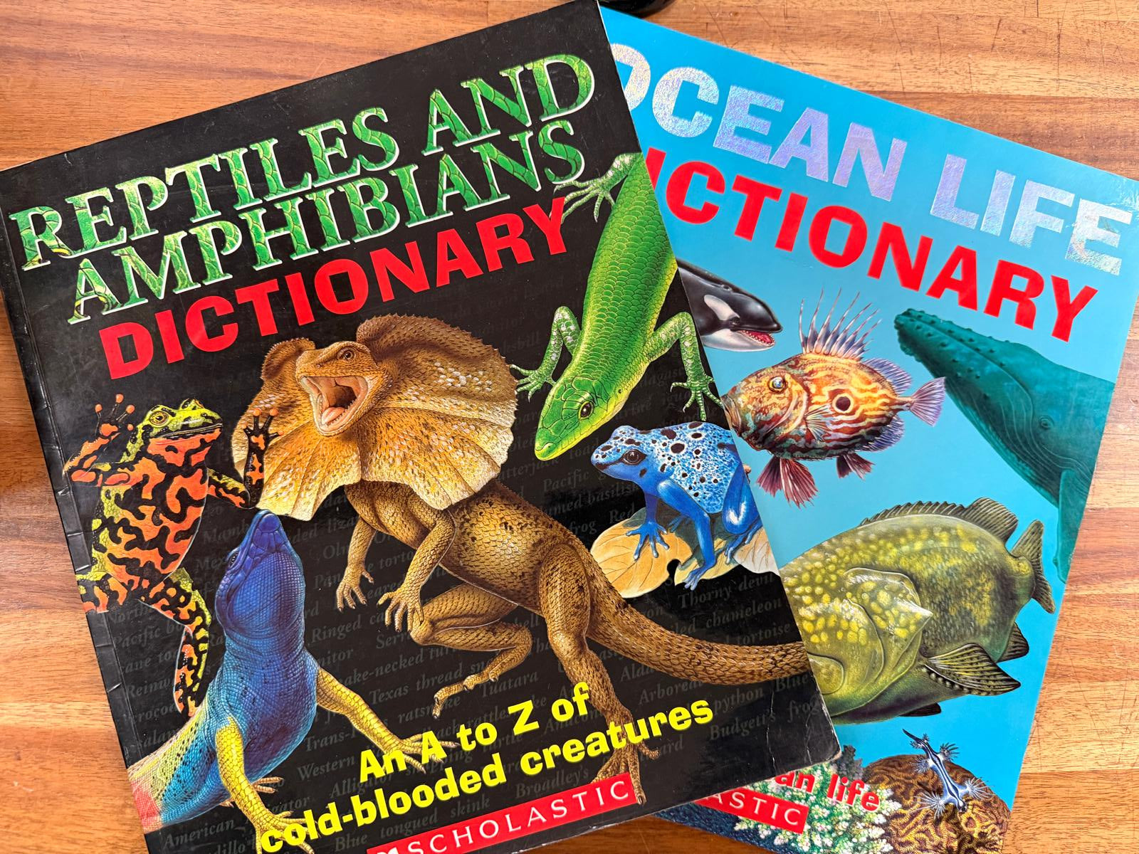 Scholastic A to Z Animal Dictionaries (2x) - Oceans & Rept/Amp