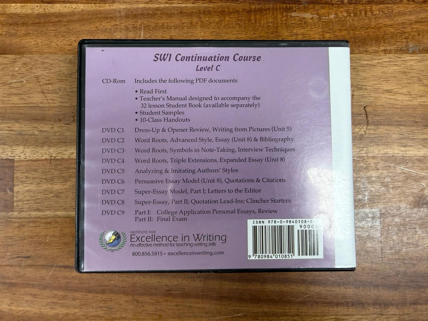 IEW SWI Continuation Course Level C (VG)