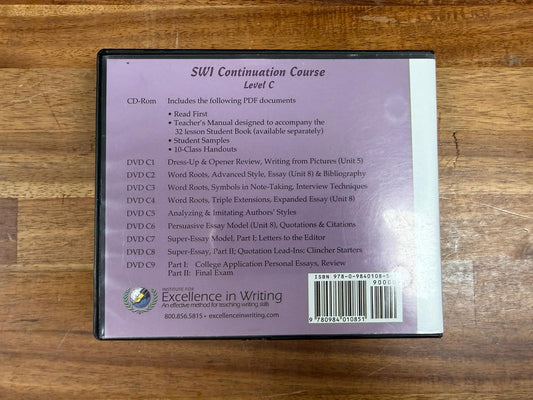 IEW SWI Continuation Course Level C (VG)