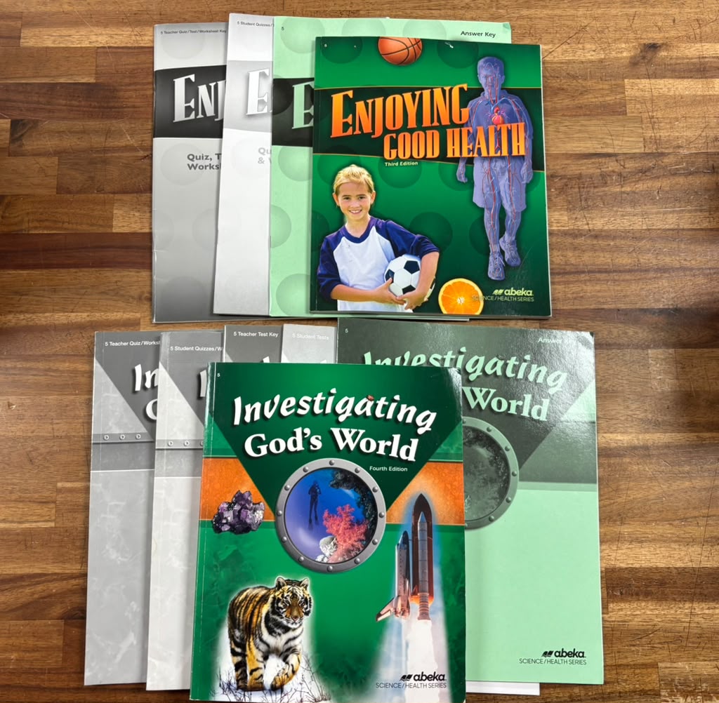 Abeka Science SET-Enjying Good Health & Invstgtng God's World