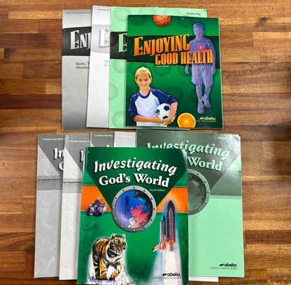Abeka Science SET-Enjying Good Health & Invstgtng God's World