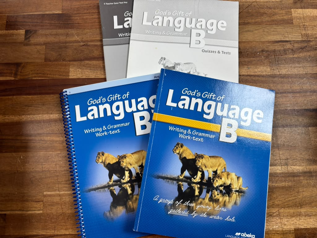 Abeka God's Gift of Language B SET of 4 (3rd Edition)