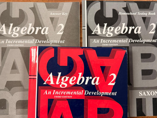 Saxon Algebra 2 SET - Textbook, Answer Key, Tests (3rd Ed)