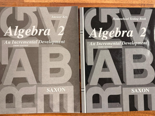 Saxon Algebra 2 SET - Textbook, Answer Key, Tests (3rd Ed)