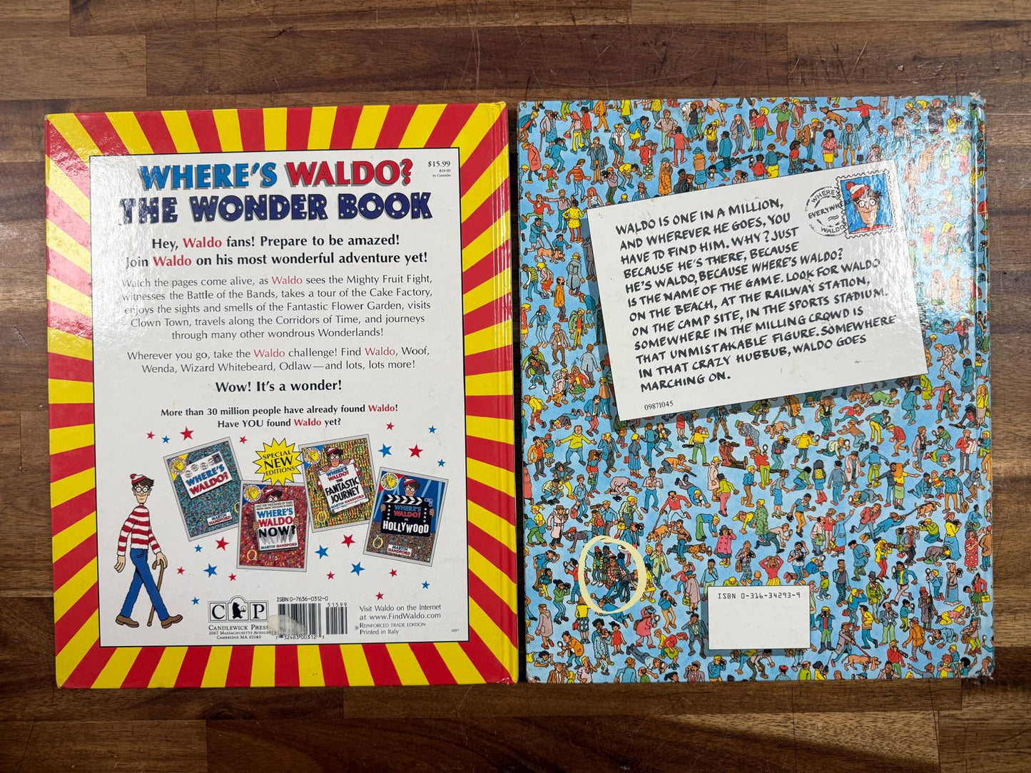 Where's Waldo SET of 2 Books by Martin Handford (HC)