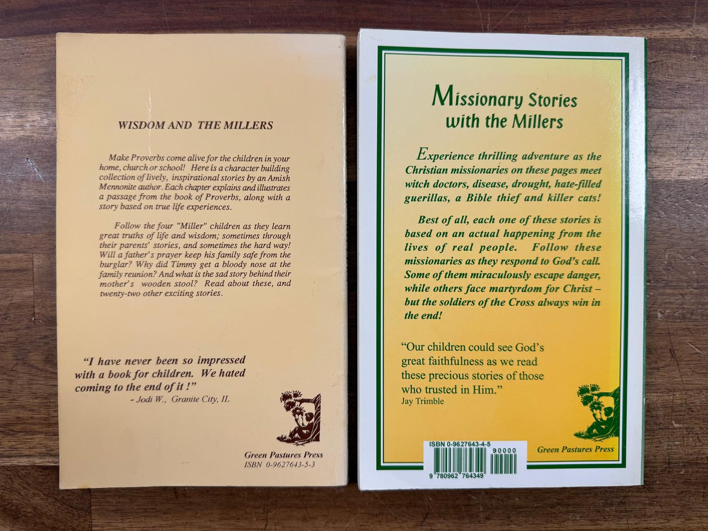 Wisdom & Missionary Stories with the Millers (SET of 2)
