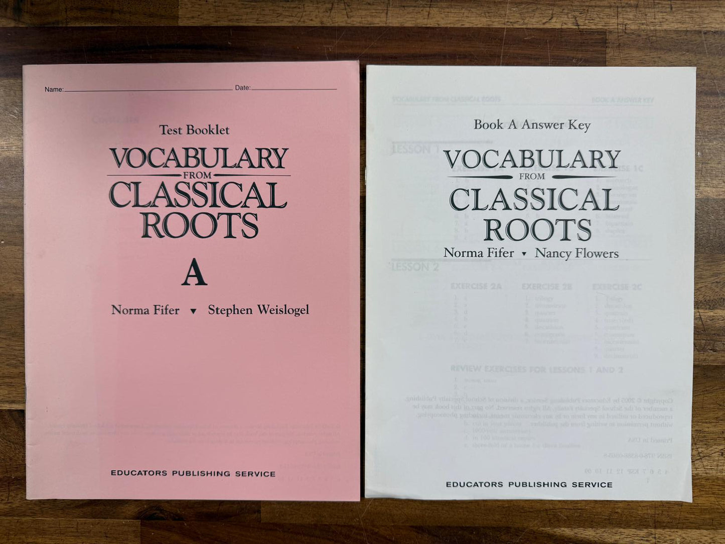 Vocabulary from Classical Roots SET - Books A, B, C (VG)