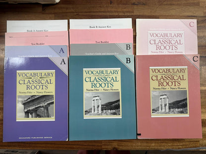 Vocabulary from Classical Roots SET - Books A, B, C (VG)