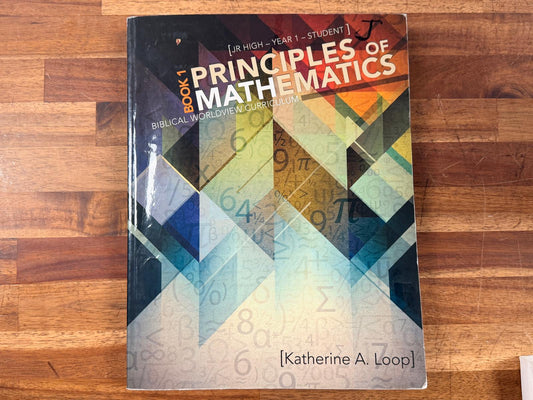 Master Books - Principles of Mathematics Book 1
