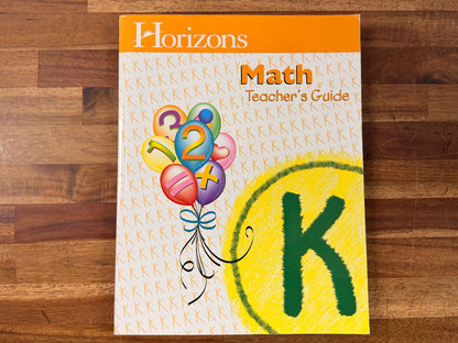 Horizons Math Kindergarten - Teacher Guide