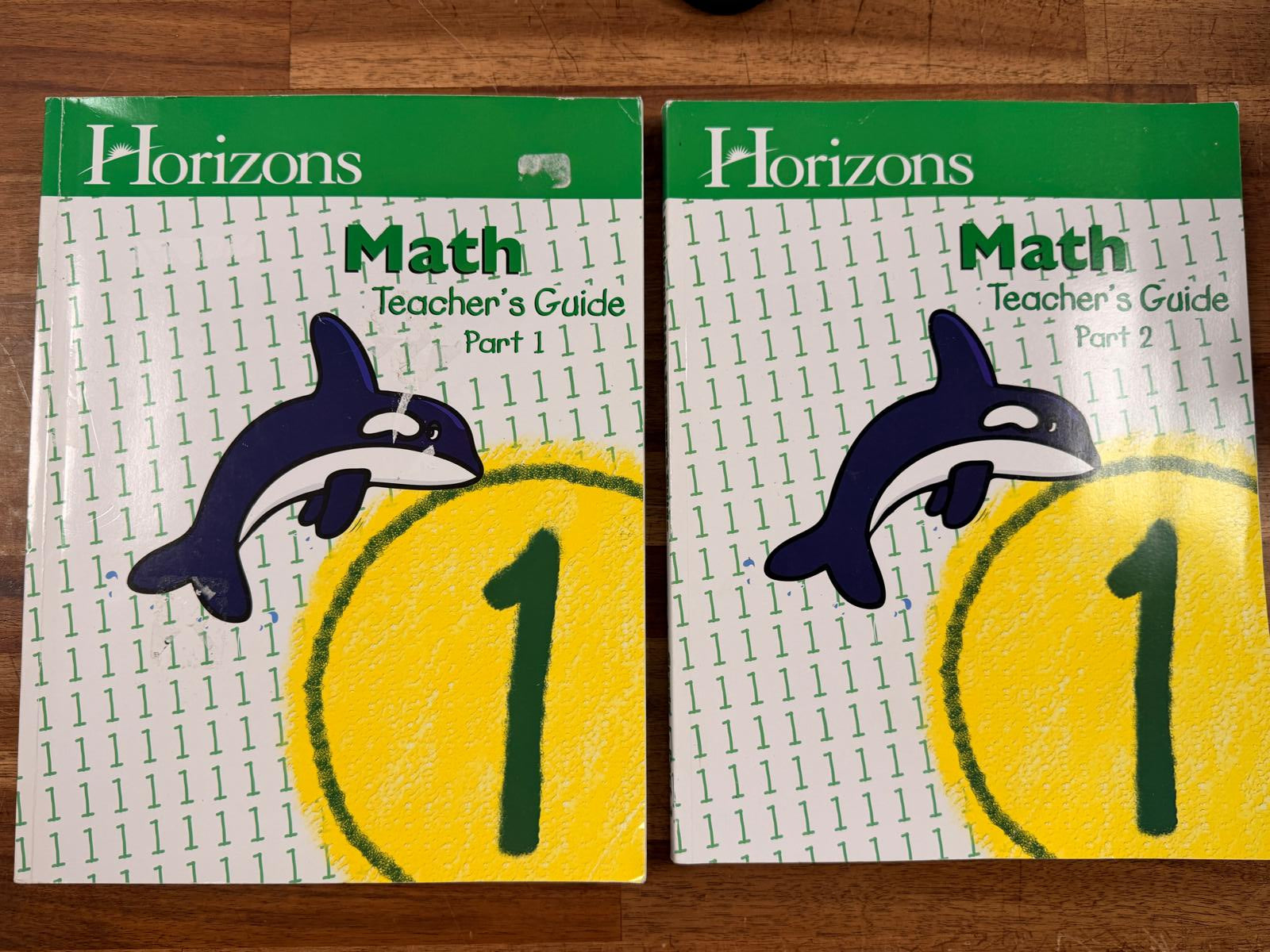 Horizons Math 1 - Teacher Guide (Part 1 & 2 Books)