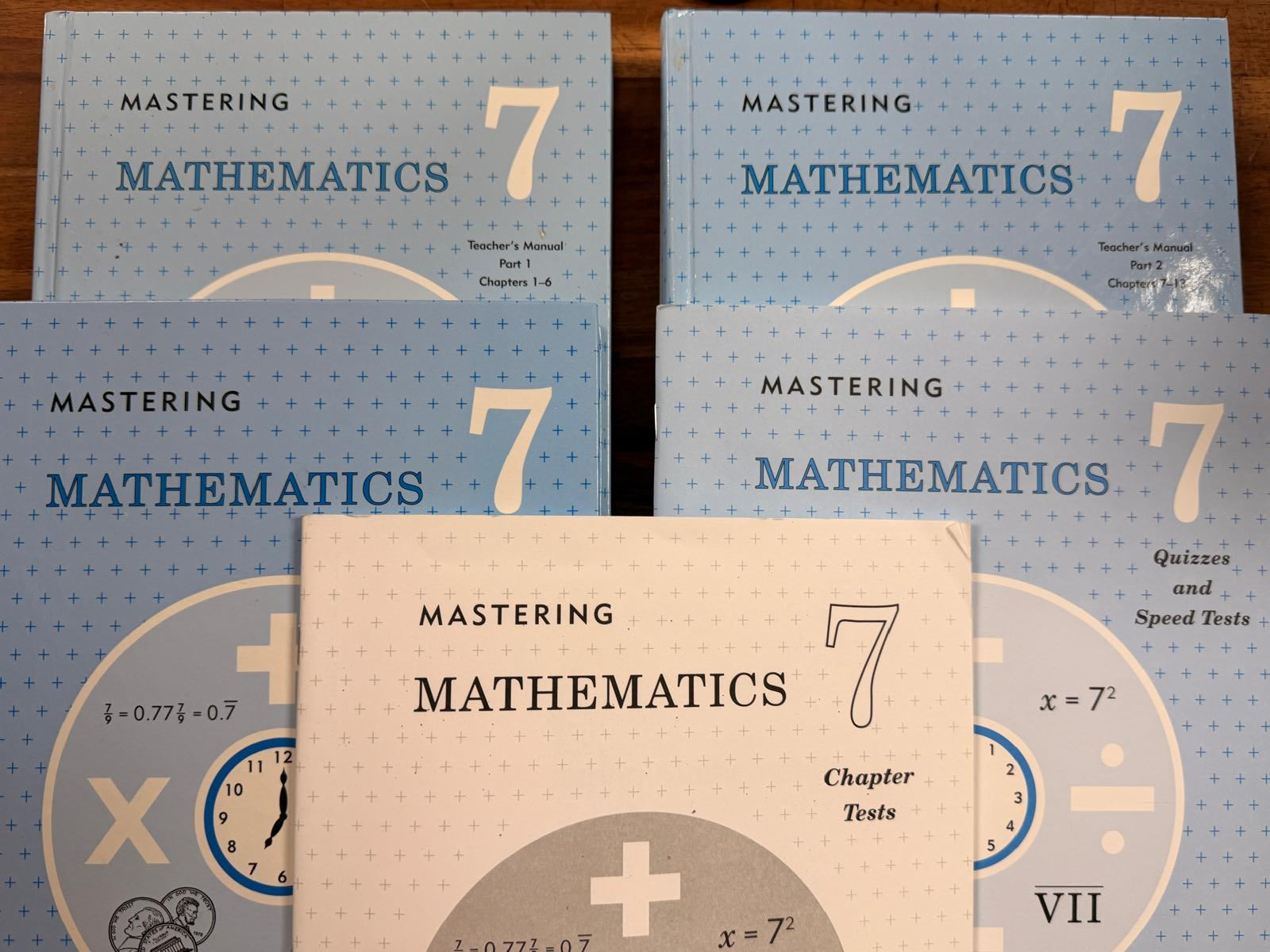 Rod & Staff Mastering Mathematics 7 Curriculum SET of 5