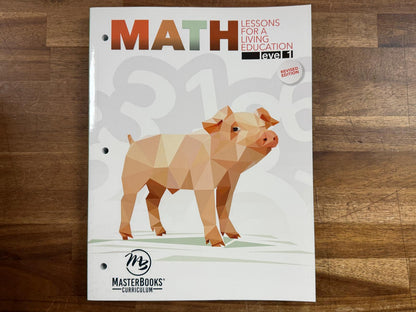 Master Books: Math Lessons for a Living Education: Level 1 (LIKE NEW)