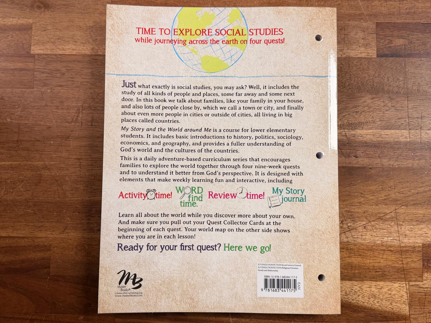 Master Books My Story My Country My World 1 Social Studies (LIKE NEW)