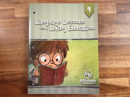 MB Language Lessons for a Living Education 4 (LIKE NEW)