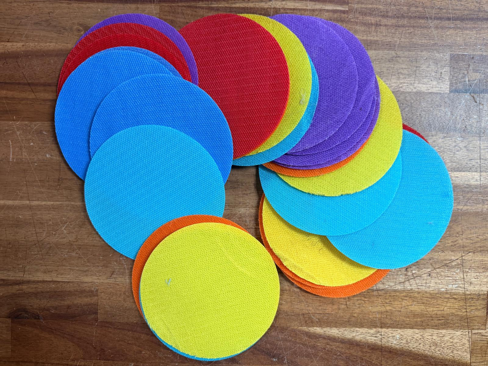 Hook & Loop Closure Floor Multi-Color Markers 5