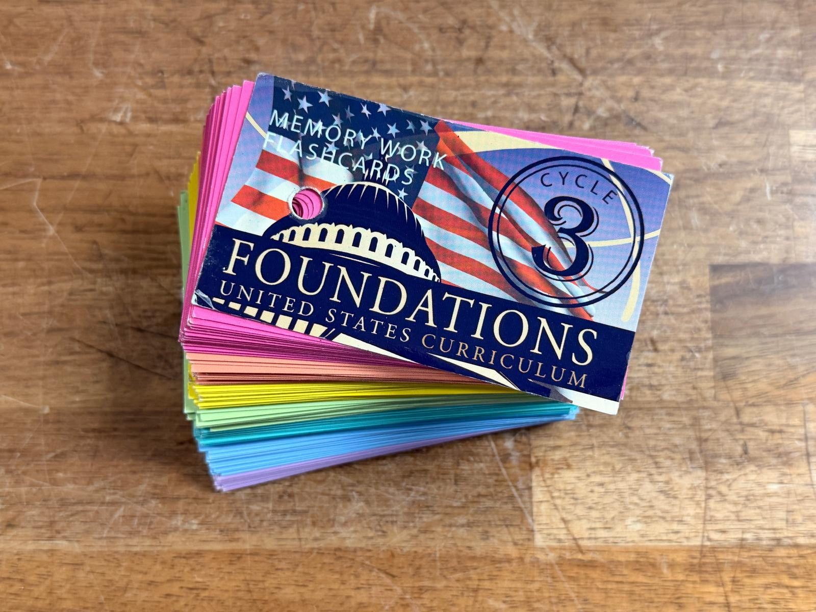 Classical Conversations Memory Work Flashcards - Cycle 3