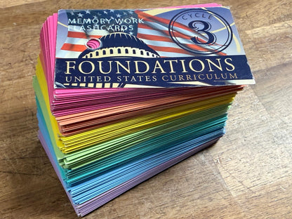 Classical Conversations Memory Work Flashcards - Cycle 3