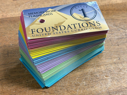 Classical Conversations Memory Work Flashcards - Cycle 1