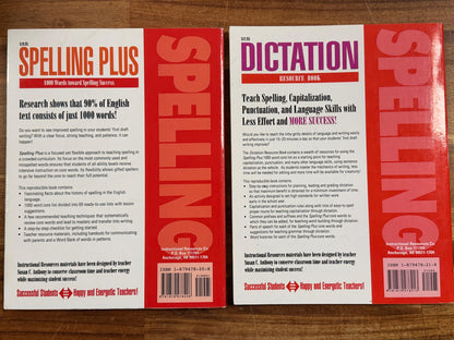 Spelling Plus Workbook & Dictation LOT (Grades K-6)