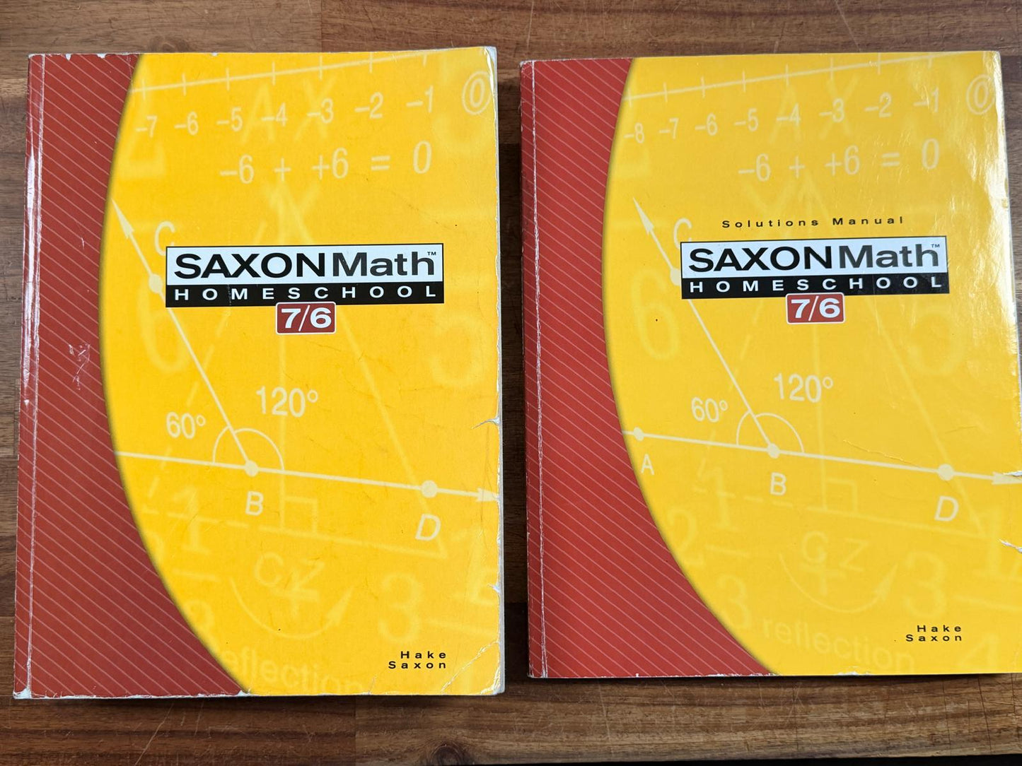 Saxon Math Homeschool 7/6 Textbook & Solutions Manual