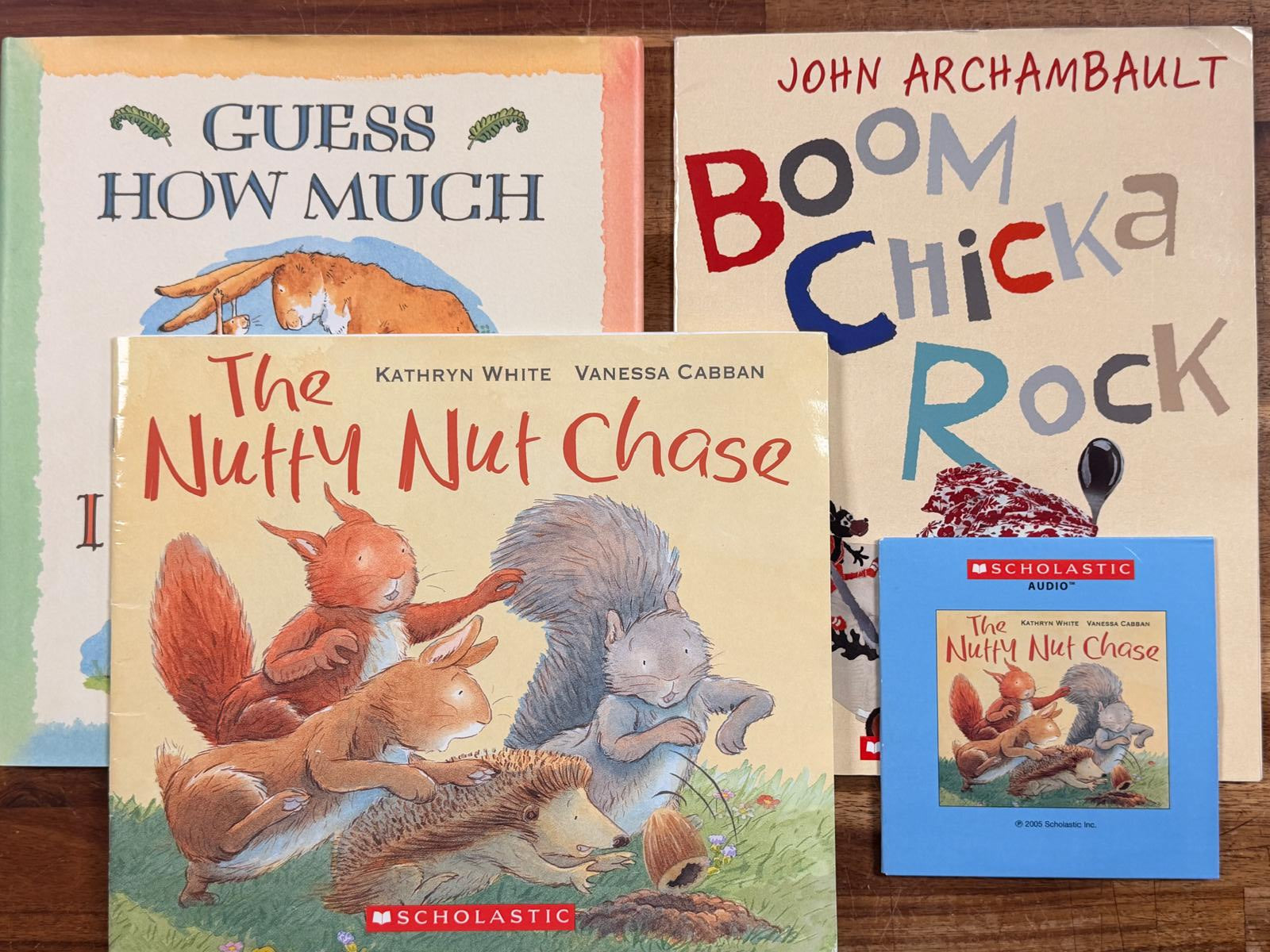 Children's Book Lot & Audio CDs - Guess How Much & More