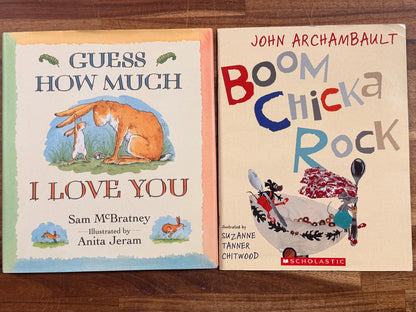 Children's Book Lot & Audio CDs - Guess How Much & More