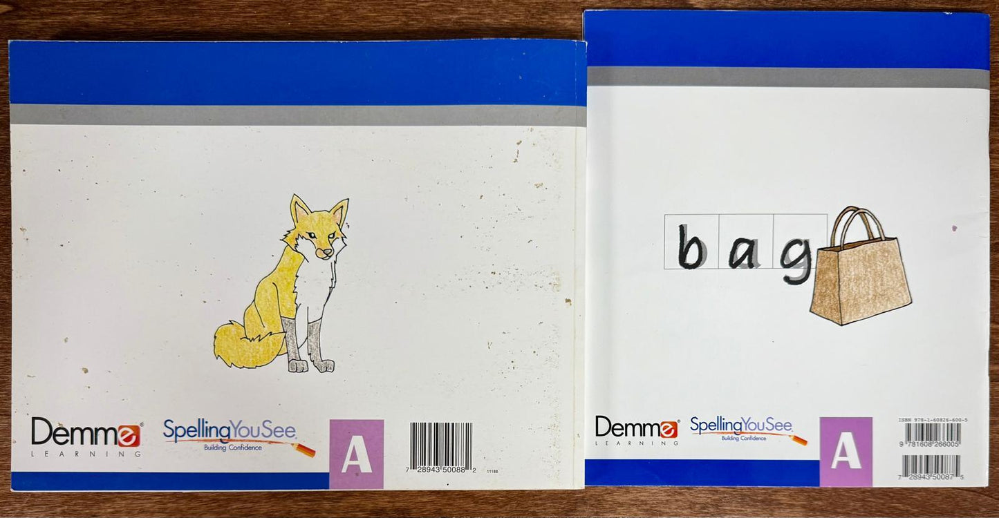 Spelling You See Level A: Listen and Write Instructor's Handbook & Student Workbook