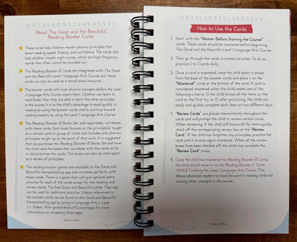 The Good and Beautiful Reading Booster B Cards