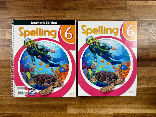 BJU Spelling 6 2nd Edition TE & Worktext SET - Like New
