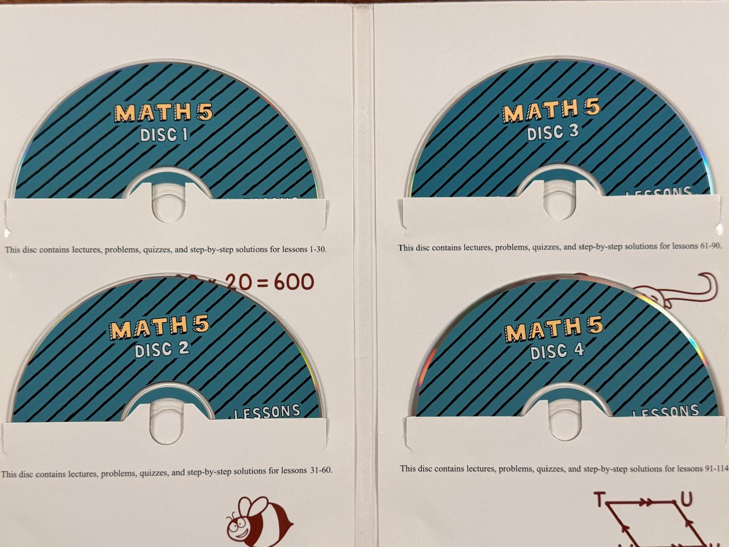 Teaching Textbooks Math 5 CD-ROM Set (4-Disc)