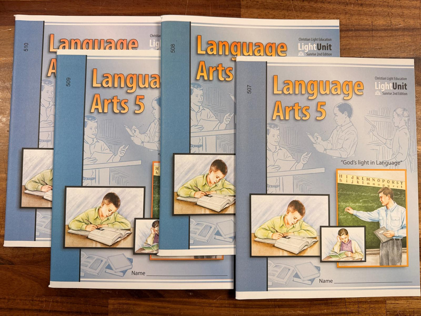 CLE Language Arts 5 Teacher's Guide SET: 501-505 and 506-510