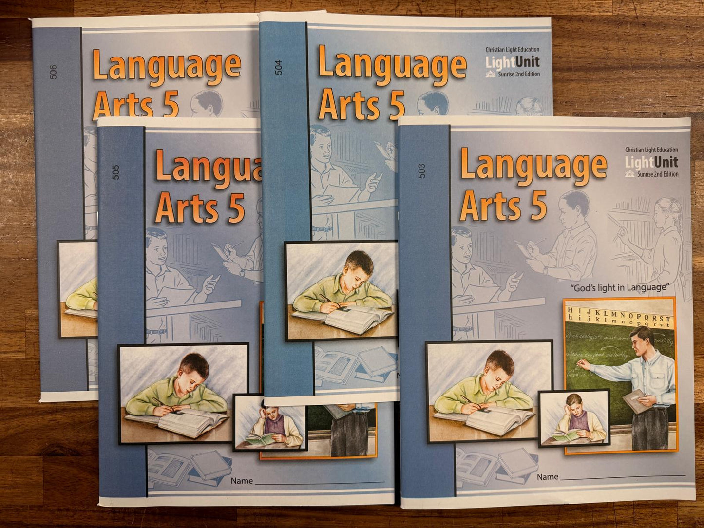 CLE Language Arts 5 Teacher's Guide SET: 501-505 and 506-510
