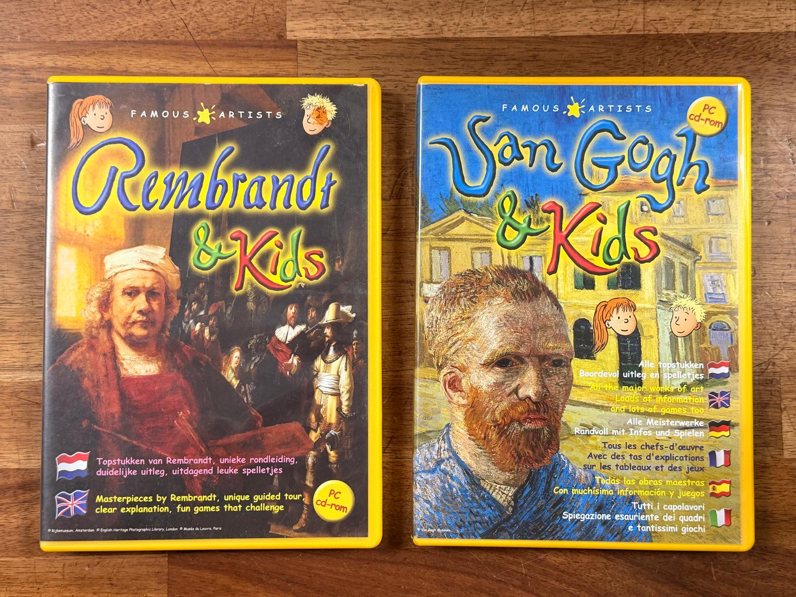 Famous Artists - Rembrandt / Van Goh & Kids CD-ROM SET
