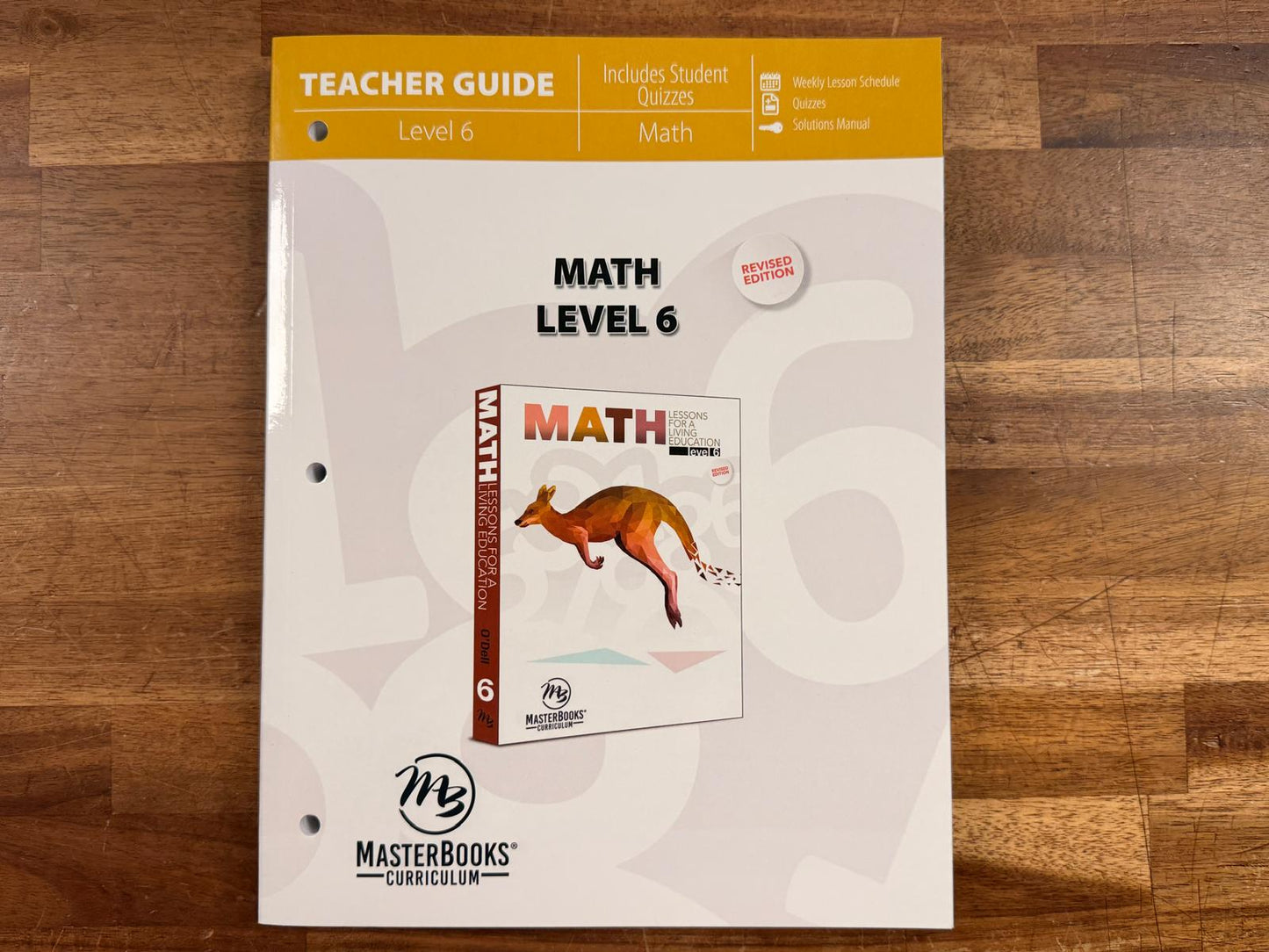 MB Math Lessons for a Living Education Lvl 6 TG (LIKE NEW)