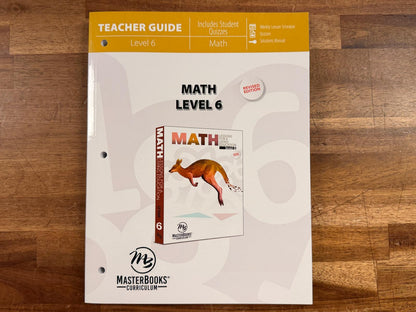 MB Math Lessons for a Living Education Lvl 6 TG (LIKE NEW)