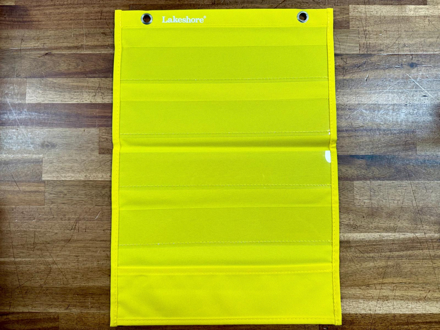 Lakeshore 5-Slot Pocket Charts - Good & Clean - Yellow