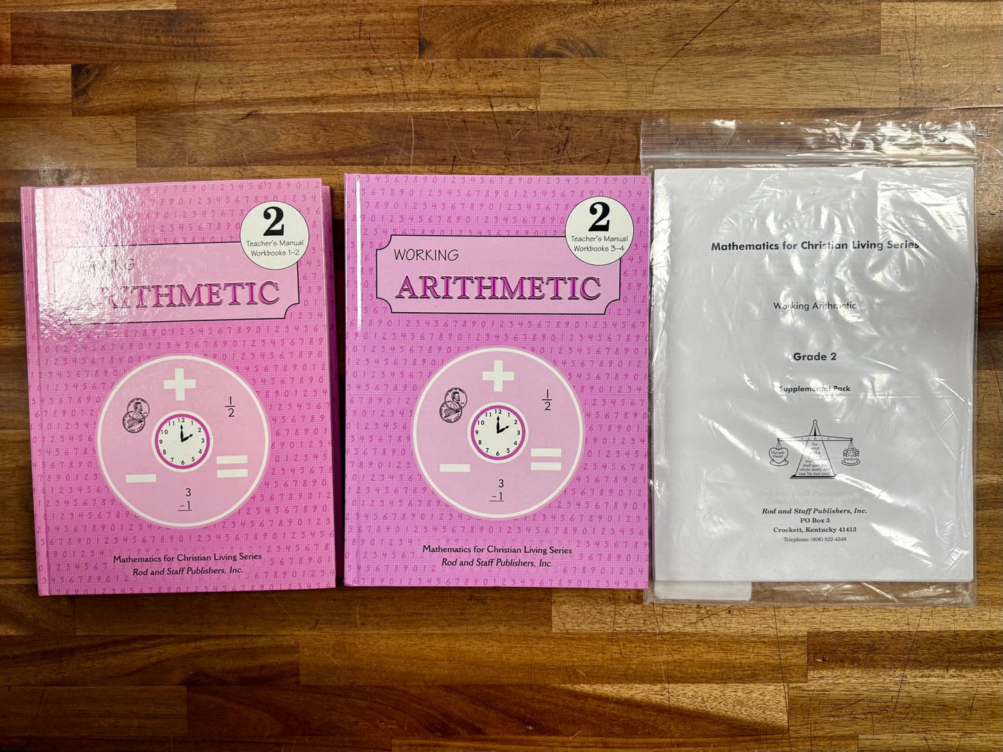 Rod & Staff Working Arithmetic Level 2 Teacher's Manuals w Suppl. Pack