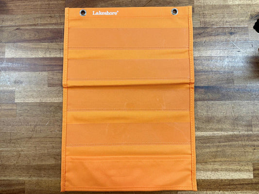 Lakeshore 5-Slot Pocket Charts - Good & Clean - Orange