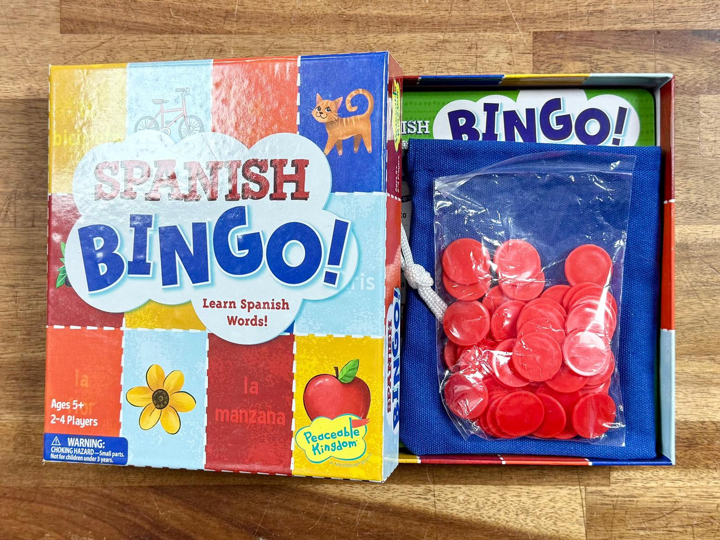 Spanish BINGO Learn Spanish Words Ages 5+ MindWare - New