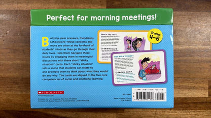 Scholastic Sticky Situation Cards Grades 4-6