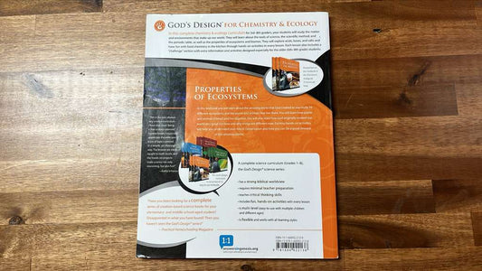 AiG Properties of Ecosystems (God's Dsgn for Chem & Eco)